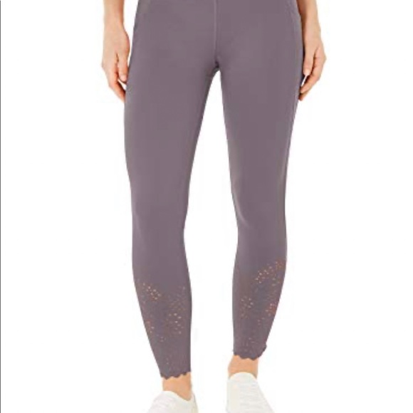Ideology Women's Perforated Ankle Leggings… - Picture 3 of 10